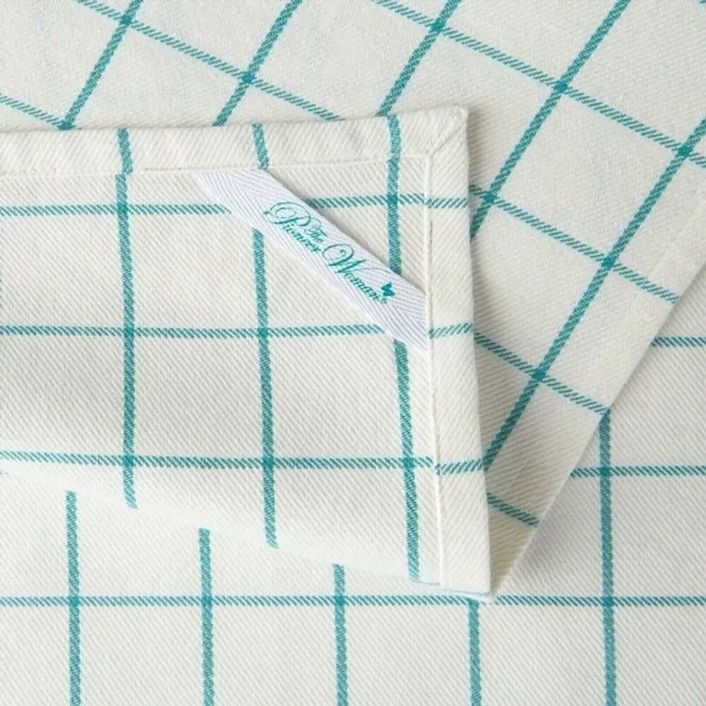 Pioneer Woman Butterfly Kitchen Towels Teal Blue White Rustic Farmhouse 4pc Gift